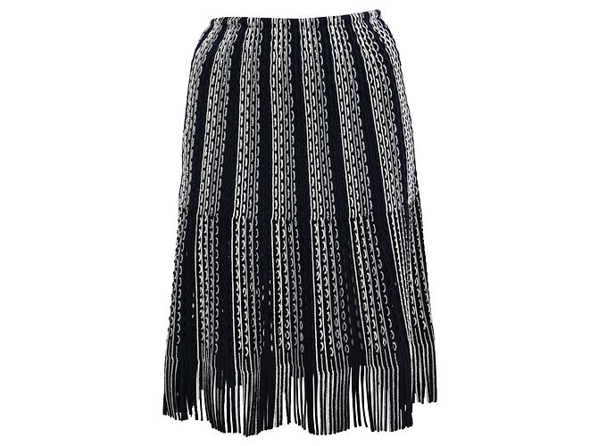 Falda Flecada Alaïa en Viscosa Negra Negro