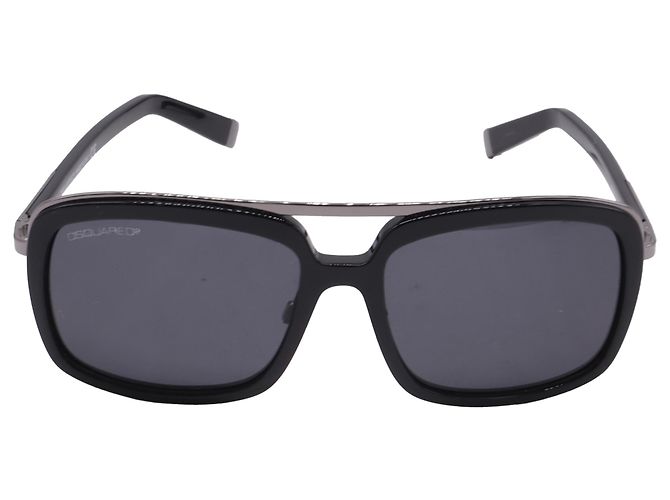 Dsquared2 DQ0026 Aviator Sunglasses in Black Acetate