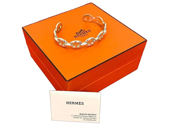 Bracciale Hermès Anchaine in Argento 925 Metallico