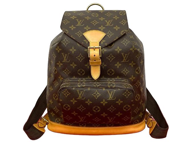 Mochila de couro Monogram Montsouris da Louis Vuitton Marrom