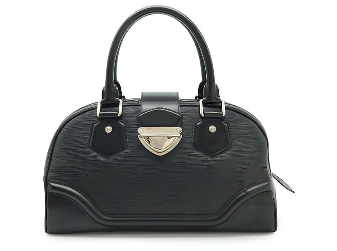 Bowling Montaigne Epi Handtasche Louis Vuitton Schwarz