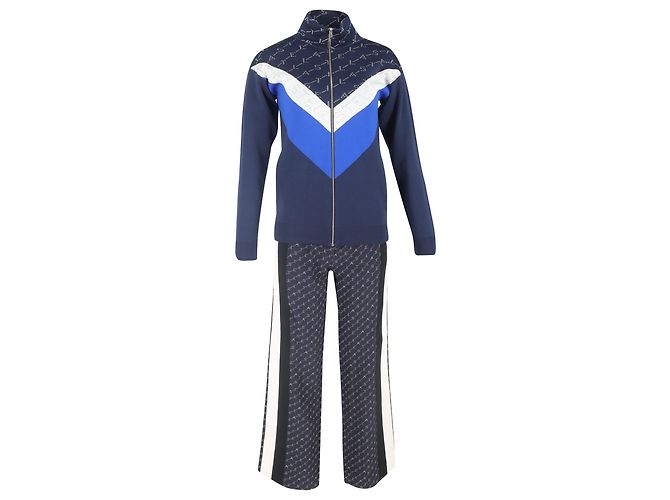 Stella Mc Cartney Tuta Monogram Stella McCartney in cotone blu navy