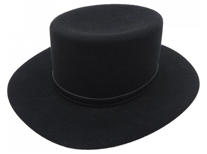 Hermès H232038N Lapin Felt Hat 58 Black