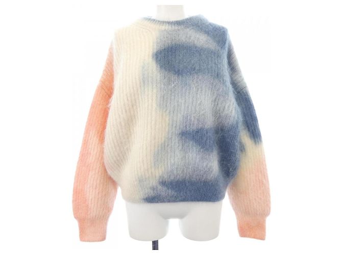 Céline CELINE Wollstrickwaren Weiß Blau Marineblau