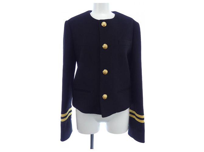 Céline CELINE Cashmere Collarless Jacket Black
