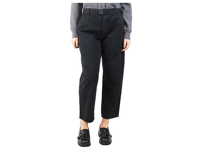 The row Schwarze Gürtelhose - Größe W 32