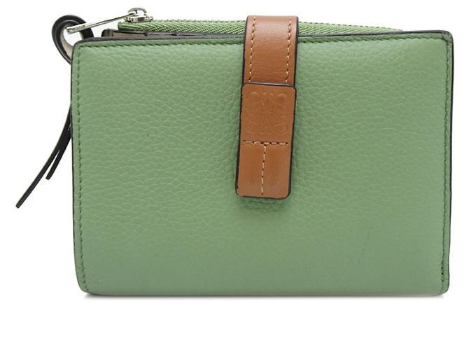 Loewe Slim Bifold Geldbörse Braun Olivgrün
