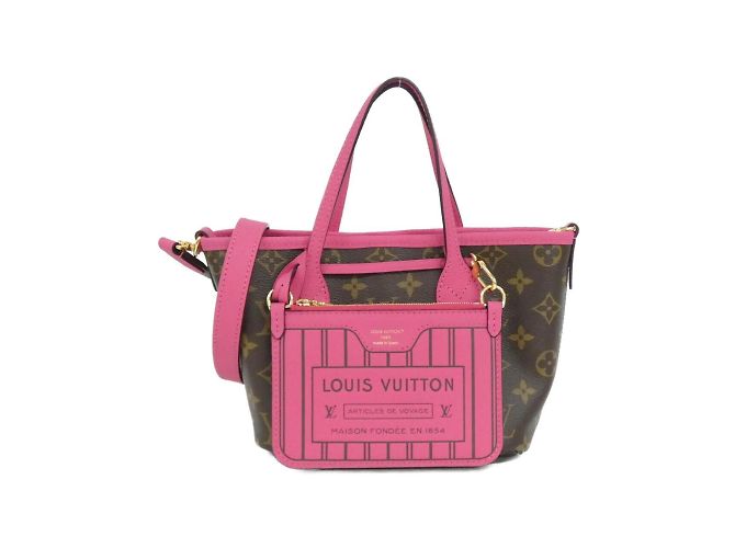 Bolsa Louis Vuitton Monogram Neverfull Inside Out BB Marrom