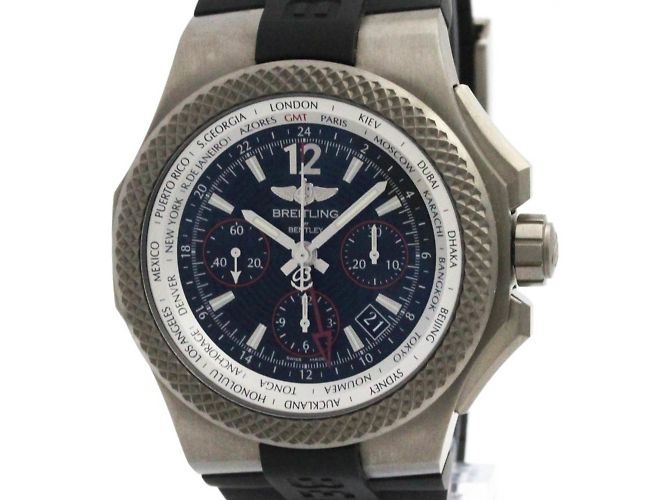 Breitling Bentley GMT Light Body Titanium Mens Watch EB0433