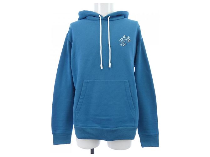 Moletom com capuz Louis Vuitton HNY56WIHN azul algodão