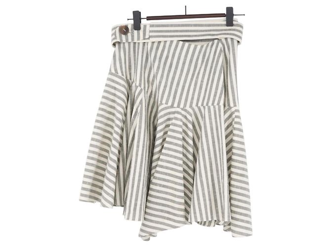 FALDA LOEWE Algodón Gris Auth 154092 Castaño 