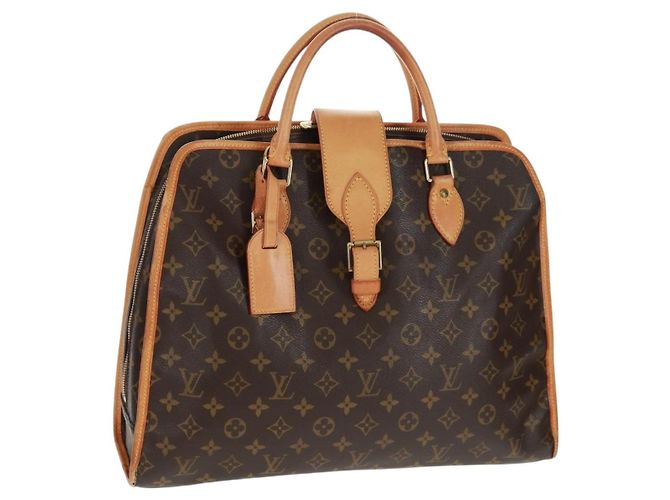 LOUIS VUITTON Bolsa de Mão Monogram Rivoli M53380 LV Auth ep12558 Monograma