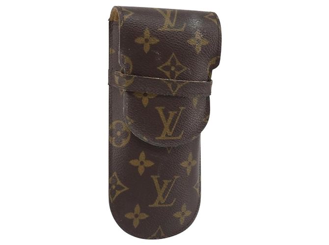 LOUIS VUITTON Monogram Etui Stilo Pen Case M62990 LV Auth BA9442