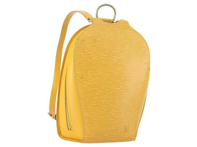 LOUIS VUITTON Epi Mabillon Backpack Yellow M52239 LV Auth 157244