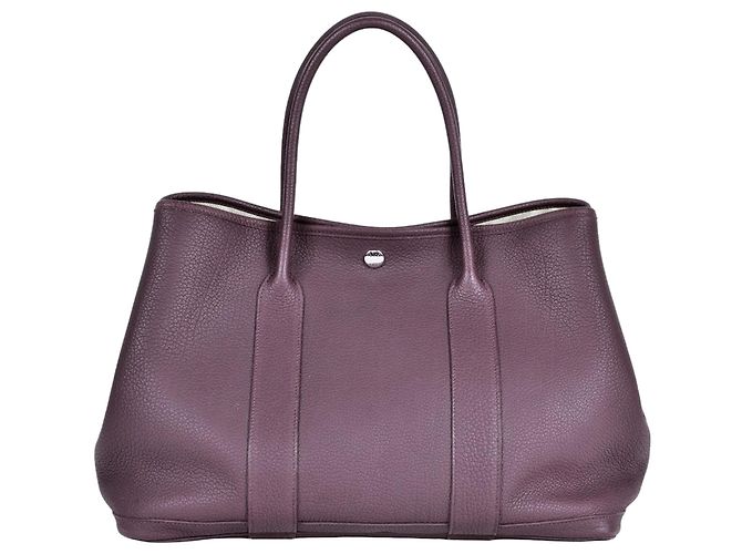 Bolsa Tote PM Hermès Garden Roxo Roxo escuro