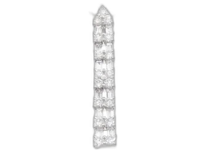 Autre Marque PT900 PT850 Diamant-Halskette Silber