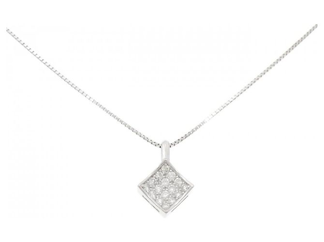 Autre Marque Au750 Diamant-Halskette Silber