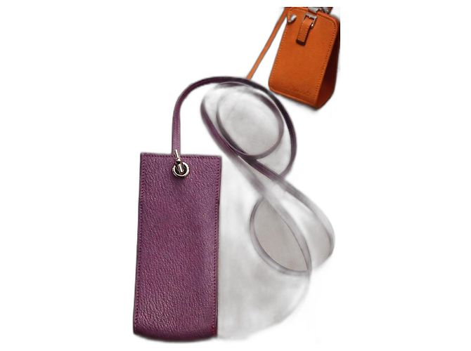 Hermès Purses, wallets, cases Silvery Prune
