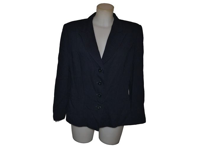 Max & Co Blue Wool and Viscose Jacket Size 44