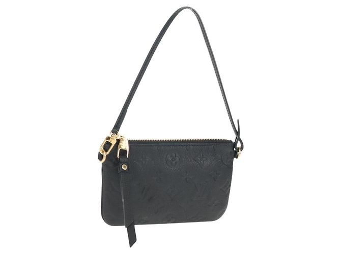 LOUIS VUITTON Monogram Empreinte Citadines PM Blu Infini M40517 Auth 160032