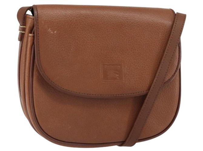 Autre Marque Borsa a Spalla Burberrys in Pelle Marrone Oro Auth BA9317 D'oro