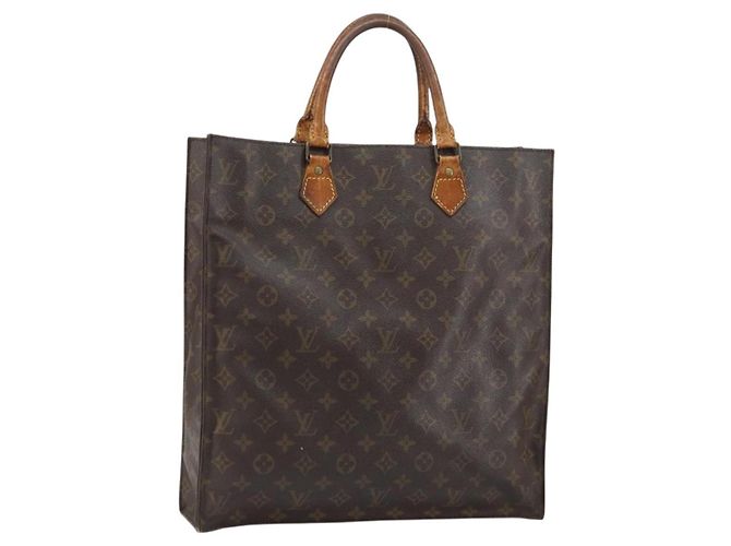 LOUIS VUITTON Bolsa Sac Plat Monogram M51140 LV Auth gh1604 Monograma