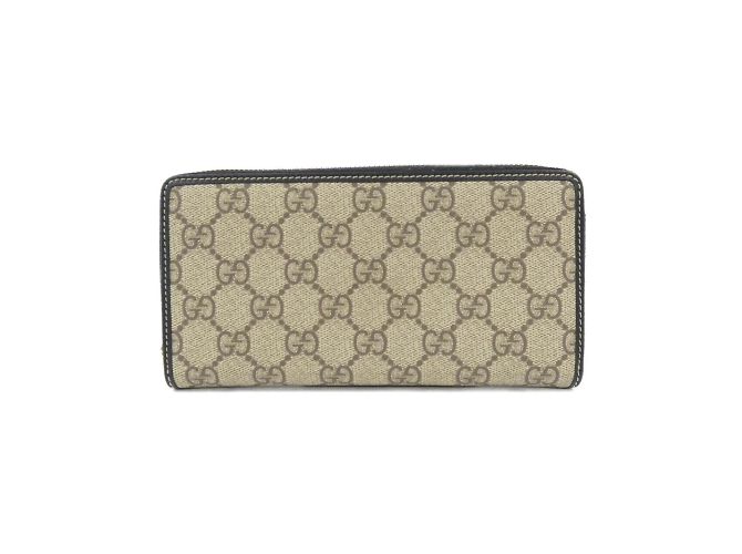 Gucci GG Emblem Bi-Fold Wallet Black Beige