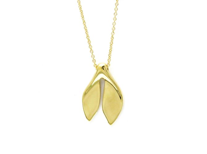 Tiffany & Co Collar Tiffany Leaf Fin en Oro Amarillo (18K) Dorado