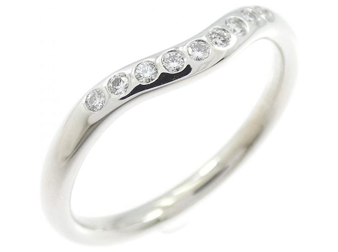 Tiffany & Co Bague en diamant courbée 9P Tiffany