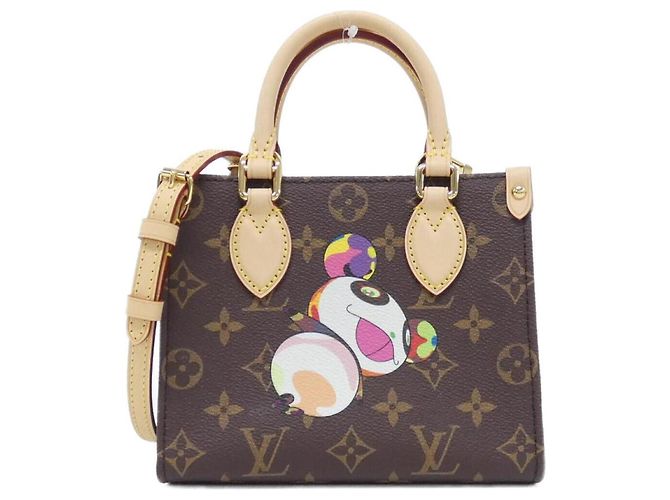 Sac à main On the Go BB Monogram Louis Vuitton Marron