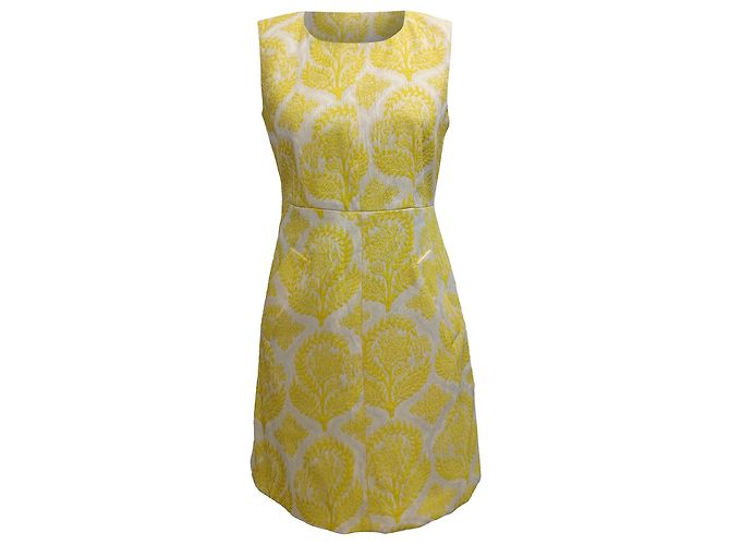 Carpreena Mini Kleid aus gelbem Polyester von Diane von Furstenberg