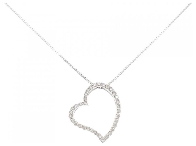 Autre Marque Au750 Diamant-Halskette Silber