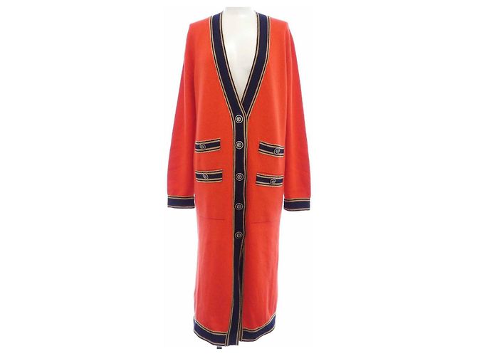 Cardigan lungo Chanel Rosso