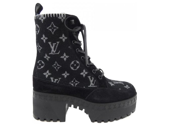 Bottes Laureate Louis Vuitton Noir