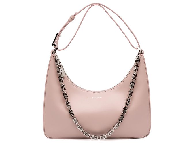 Kleine rosa Leder Tasche mit Mondauschnitt von Givenchy Pink