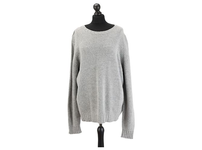 Palm Angels Wollmischpullover grau 