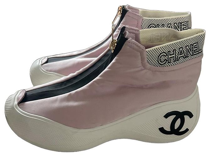 Sneakers Chanel Coco Neige Rosa in Tessuto
