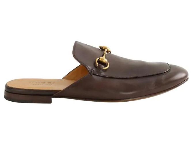 Gucci Braune Lederloafers