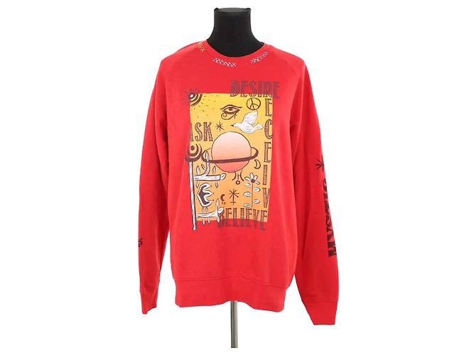 Autre Marque Pull en coton rouge