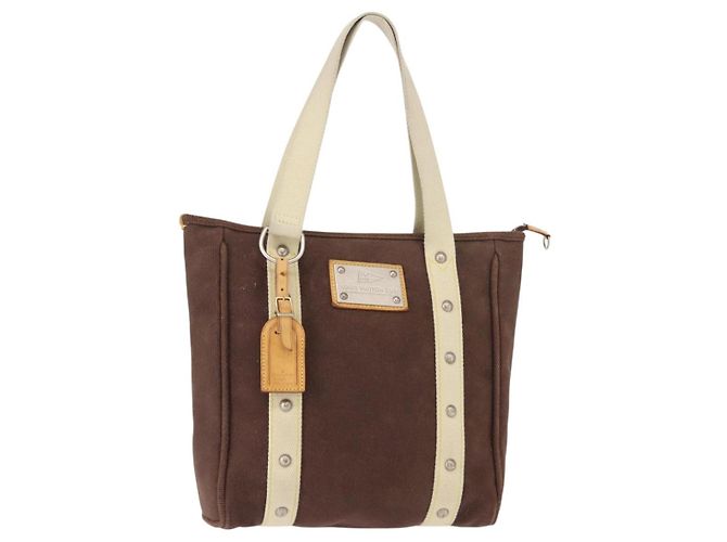 LOUIS VUITTON Antigua Cabas PM Bolsa Tote Marrom LV Auth 151843