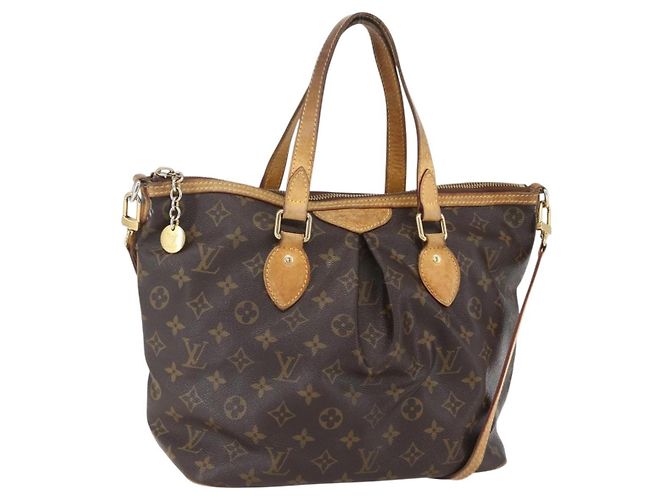 LOUIS VUITTON Bolsa Tote Monogram Palermo PM M40145 LV Auth BA9304 Monograma