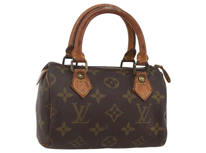 LOUIS VUITTON Bolsa de Mão Mini Speedy Monogram M41534 LV Auth 159593 Monograma