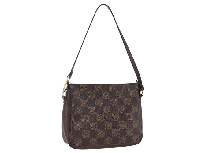 Louis Vuitton Make-up-Tasche Damier Canvas Braun
