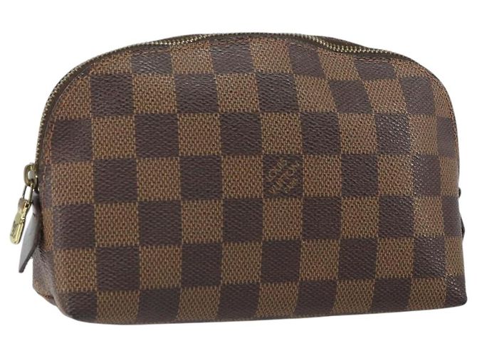 LOUIS VUITTON Kosmetiktäschchen PM Damier Ebene N47516 Authentisch LV BA9448