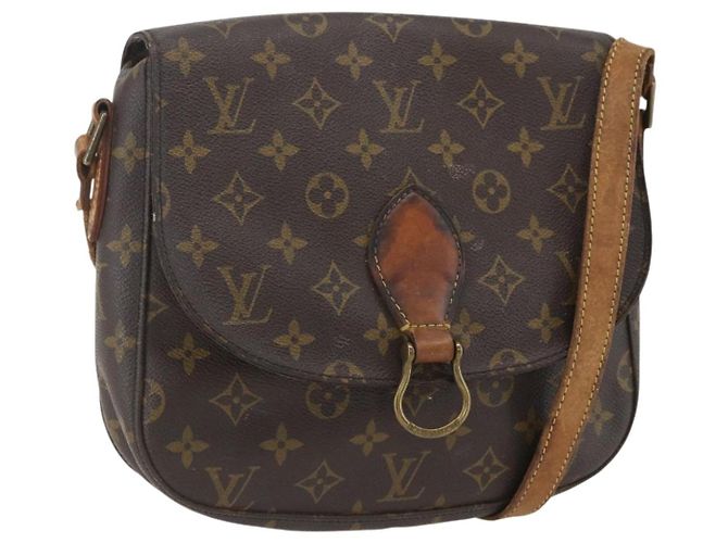 LOUIS VUITTON Bolsa de Ombro Monogram Saint Cloud GM M51242 LV Auth bs31930 Monograma