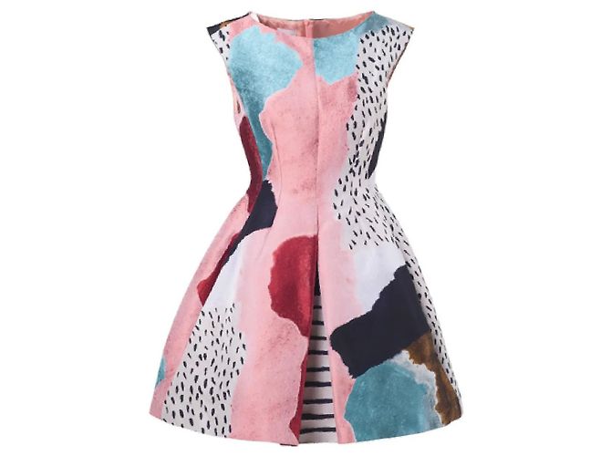 Autre Marque Philosophy Midi Kleid Weiß