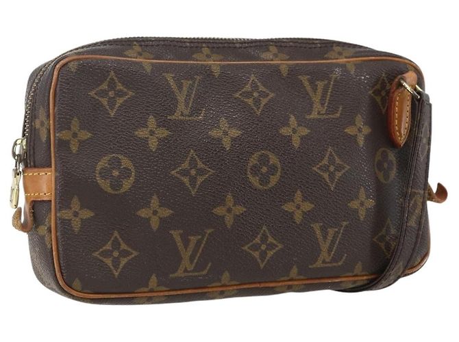 Louis Vuitton Pochette Marly Bandouliere Monogram Canvas Marrone