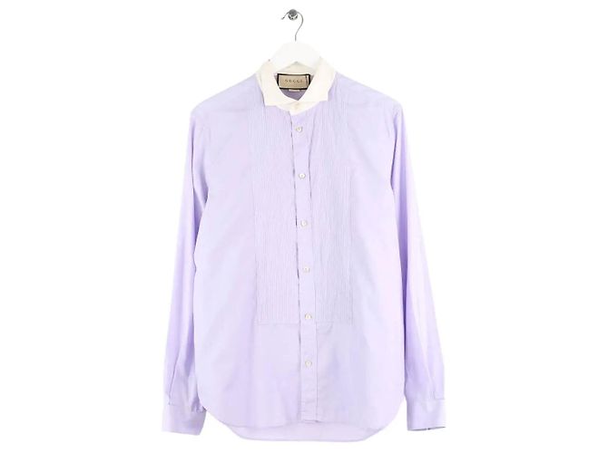 Gucci Camisa de algodão roxa Roxo