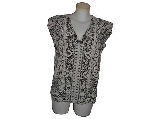 Top Etro de seda con estampado Multicolor