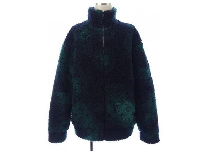 Giacca Louis Vuitton Blu Verde Blu navy